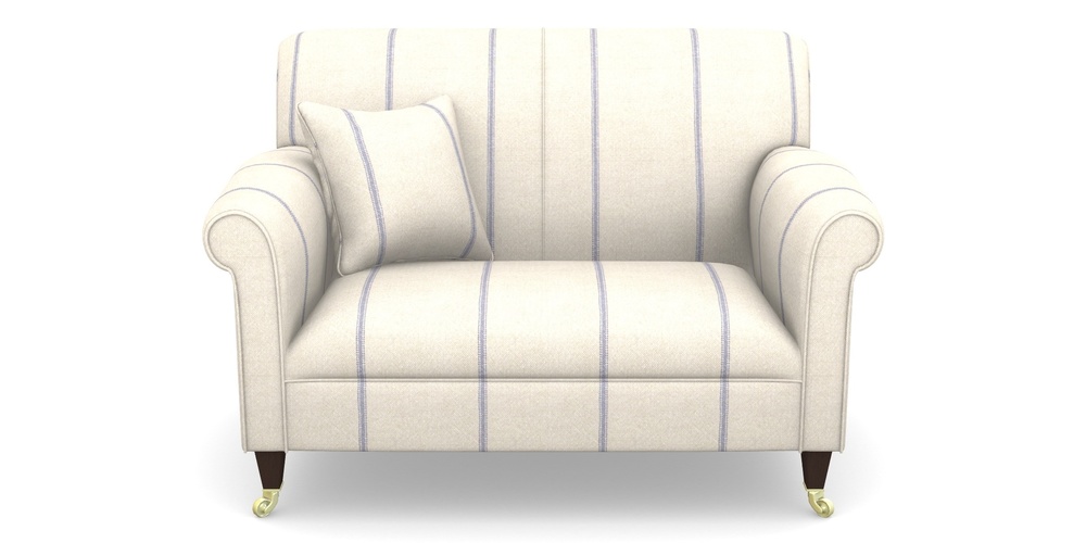 Product photograph of Petworth Snuggler In Grain Sack Stripe - Blue from Sofas and Stuff Limited