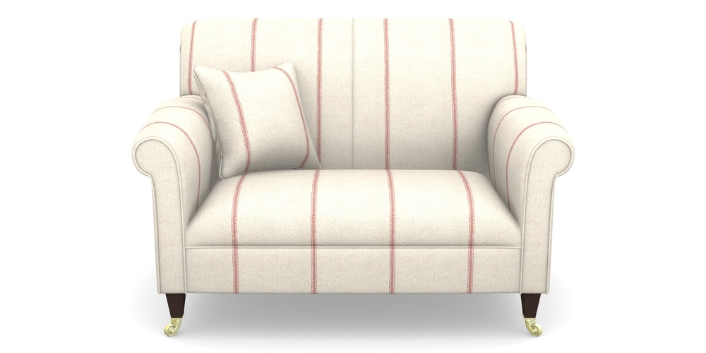 Product photograph of Petworth Snuggler In Grain Sack Stripe - Red from Sofas and Stuff Limited