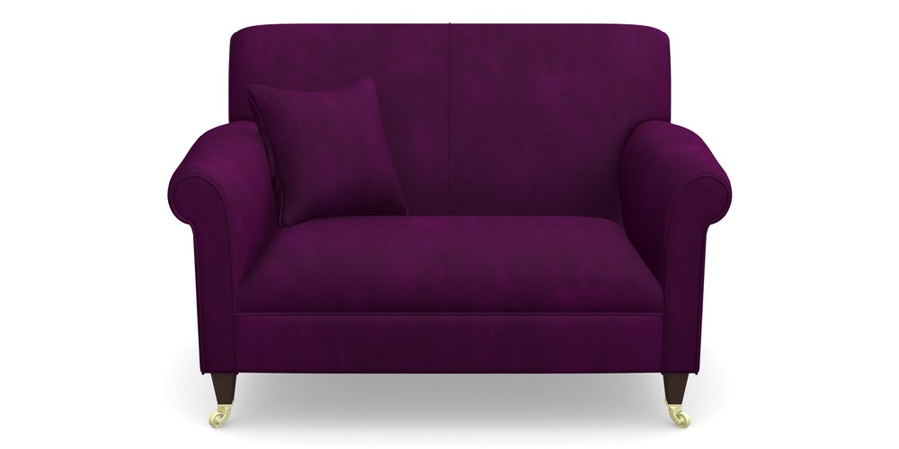 Product photograph of Petworth Snuggler In House Clever Velvet - Aubergine from Sofas and Stuff Limited