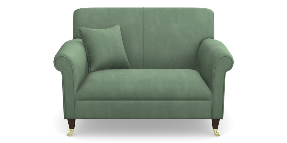 Product photograph of Petworth Snuggler In House Clever Velvet - Celadon from Sofas and Stuff Limited