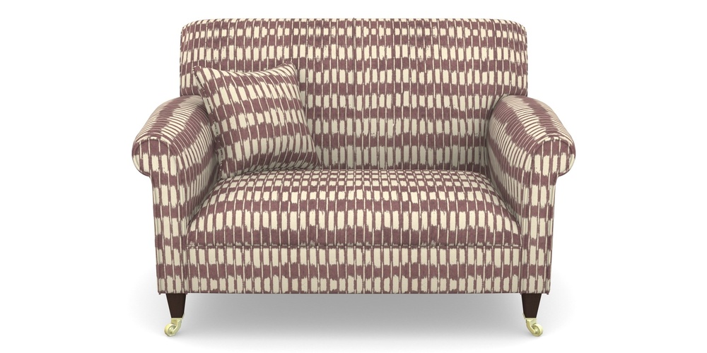 Product photograph of Petworth Snuggler In V A Brompton Collection - Ikat - Cacao from Sofas and Stuff Limited