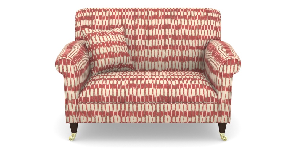 Product photograph of Petworth Snuggler In V A Brompton Collection - Ikat - Chilli from Sofas and Stuff Limited