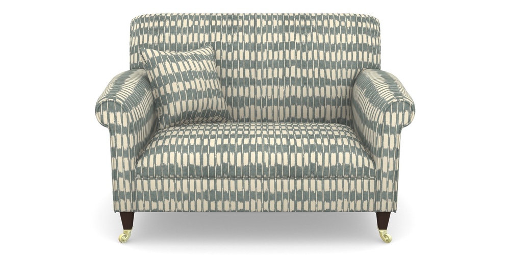 Product photograph of Petworth Snuggler In V A Brompton Collection - Ikat - Pebble from Sofas and Stuff Limited