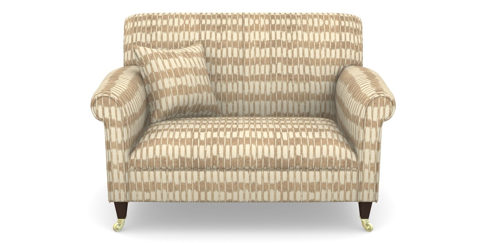 Product photograph of Petworth Snuggler In V A Brompton Collection - Ikat - Assam Tea from Sofas and Stuff Limited