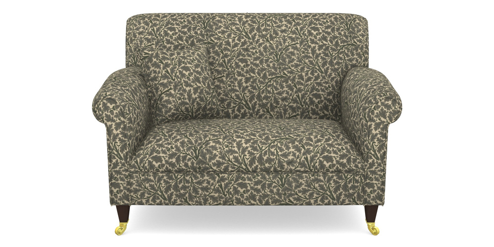 Product photograph of Petworth Snuggler In V A Drawn From Nature Collection - Oak Tree - Dark Green from Sofas and Stuff Limited
