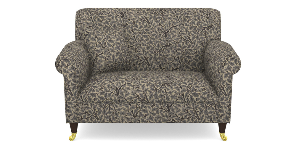 Product photograph of Petworth Snuggler In V A Drawn From Nature Collection - Oak Tree - Navy from Sofas and Stuff Limited