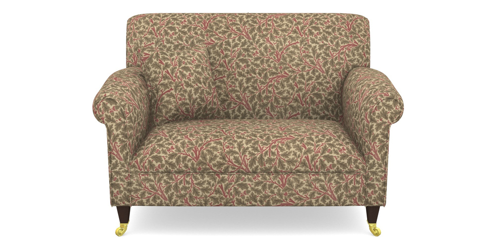 Product photograph of Petworth Snuggler In V A Drawn From Nature Collection - Oak Tree - Red from Sofas and Stuff Limited