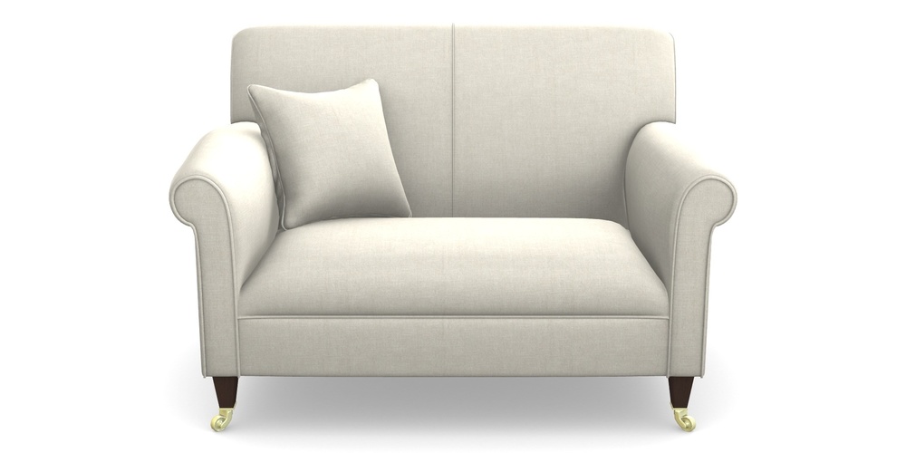 Product photograph of Petworth Snuggler In Super Soft Velvet - Linen from Sofas and Stuff Limited