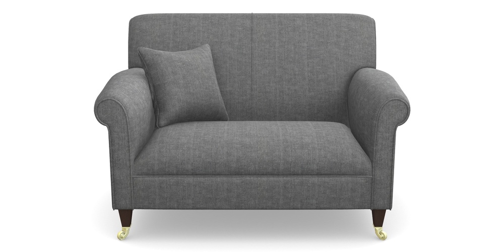 Product photograph of Petworth Snuggler In Super Soft Velvet - Steel from Sofas and Stuff Limited