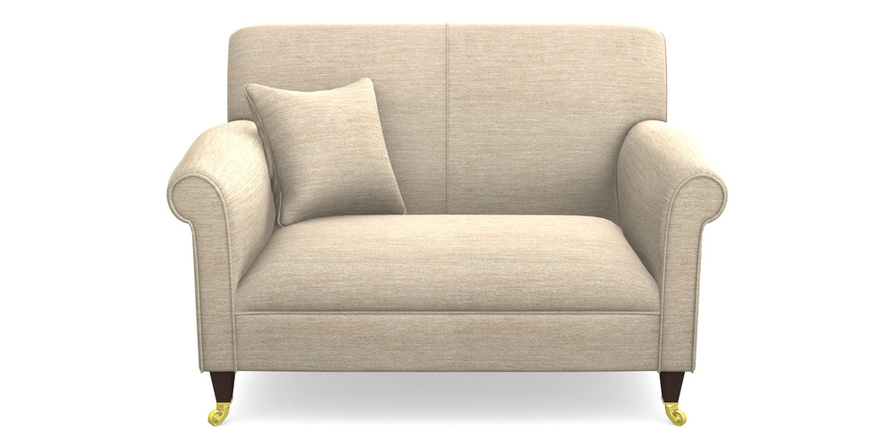 Product photograph of Petworth Snuggler In Textured Velvet - Almond from Sofas and Stuff Limited