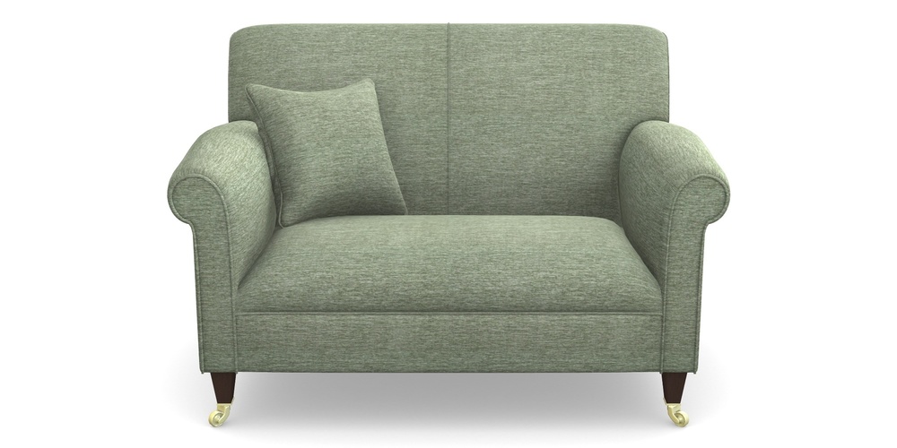 Product photograph of Petworth Snuggler In Textured Velvet - Seagrass from Sofas and Stuff Limited