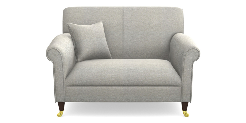 Product photograph of Petworth Snuggler In Textured Velvet - Silver from Sofas and Stuff Limited