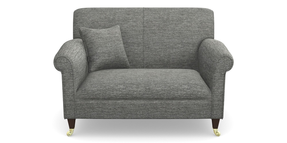 Product photograph of Petworth Snuggler In Textured Velvet - Slate from Sofas and Stuff Limited