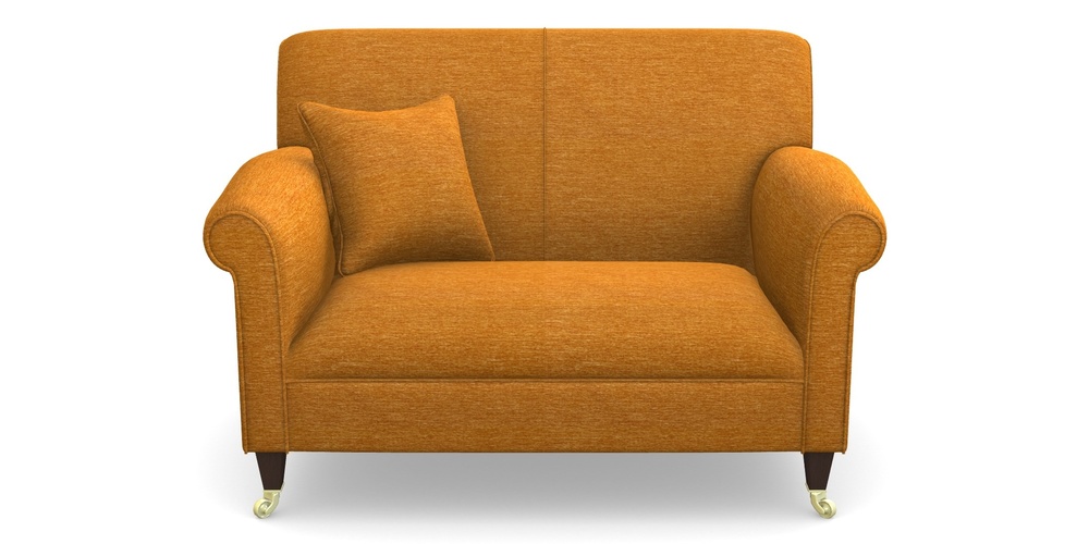 Product photograph of Petworth Snuggler In Textured Velvet - Turmeric from Sofas and Stuff Limited