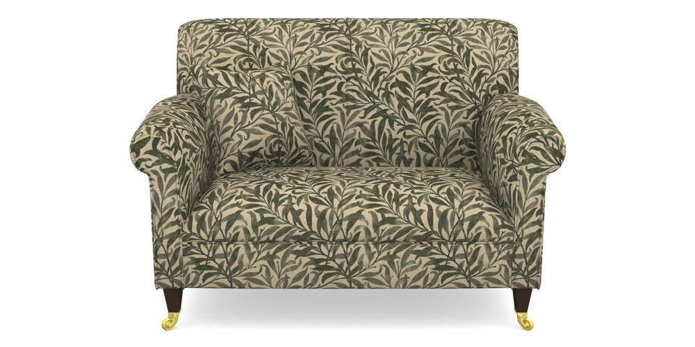 Product photograph of Petworth Snuggler In V A Drawn From Nature - Willow Bough Large - Dark Green from Sofas and Stuff Limited