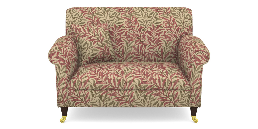 Product photograph of Petworth Snuggler In V A Drawn From Nature - Willow Bough Large - Red from Sofas and Stuff Limited
