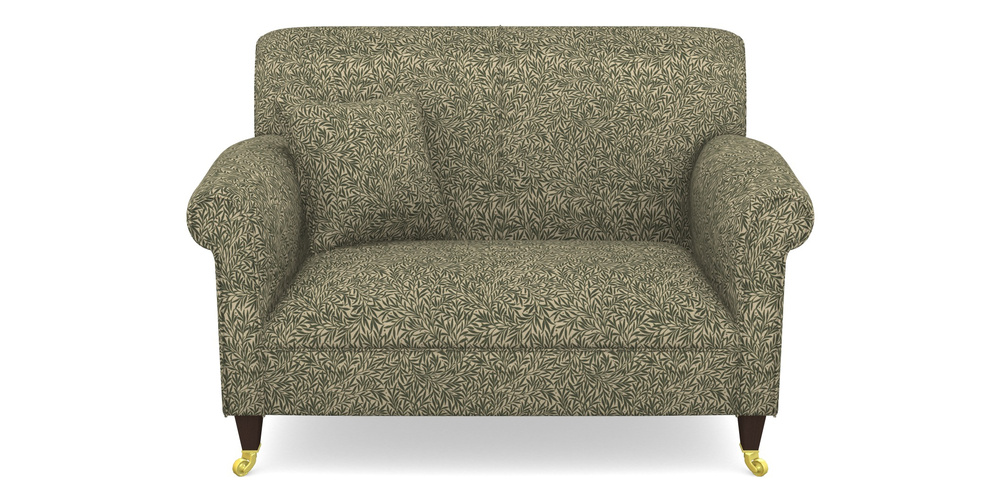Product photograph of Petworth Snuggler In V A Drawn From Nature Collection - Willow - Dark Green from Sofas and Stuff Limited