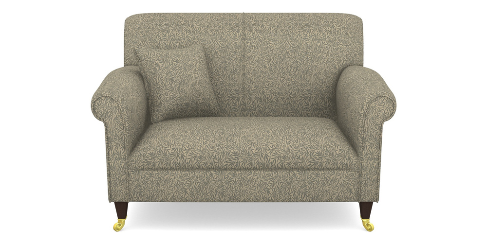 Product photograph of Petworth Snuggler In V A Drawn From Nature Collection - Willow - Duck Egg from Sofas and Stuff Limited