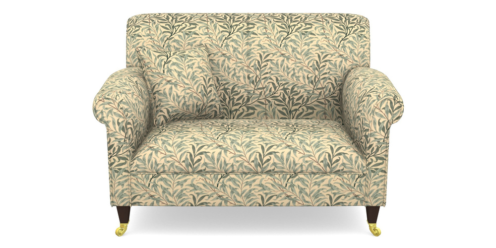 Product photograph of Petworth Snuggler In William Morris Collection - Willow Boughs - Cream Pale Green from Sofas and Stuff Limited