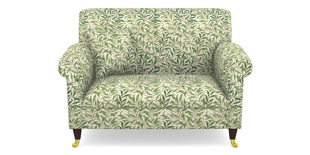 Product photograph of Petworth Snuggler In William Morris Collection - Willow Boughs - Leaf Green from Sofas and Stuff Limited