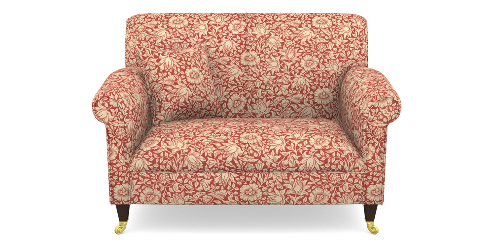 Product photograph of Petworth Snuggler In William Morris Collection - Mallow - Madder from Sofas and Stuff Limited