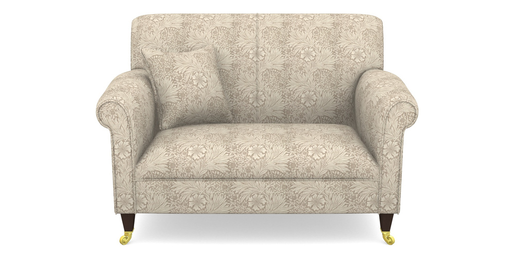 Product photograph of Petworth Snuggler In William Morris Collection - Marigold - Linen Ivory from Sofas and Stuff Limited