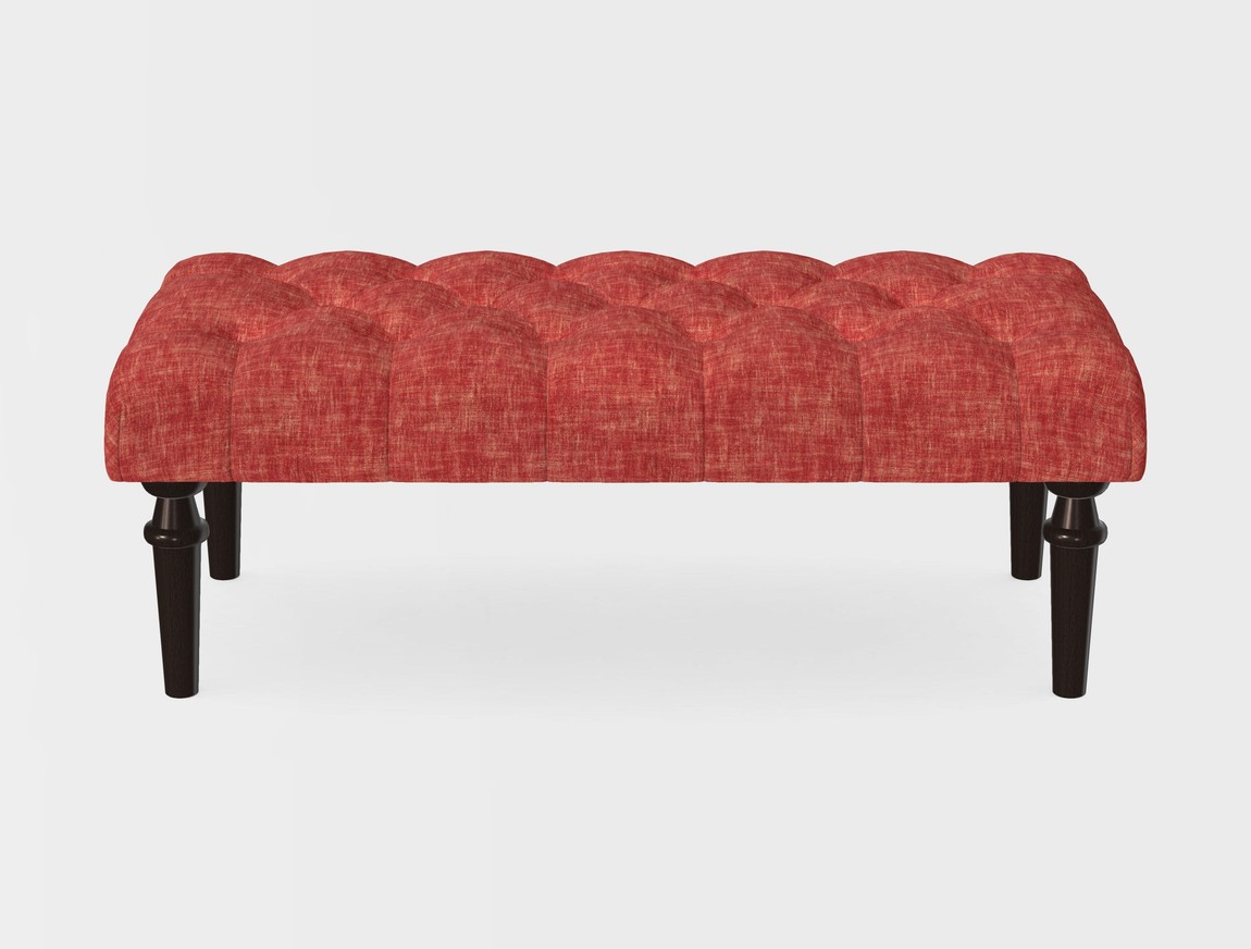 Small Buttoned Footstool