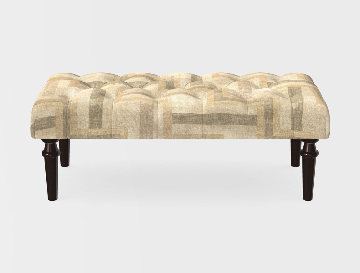 Small Buttoned Footstool