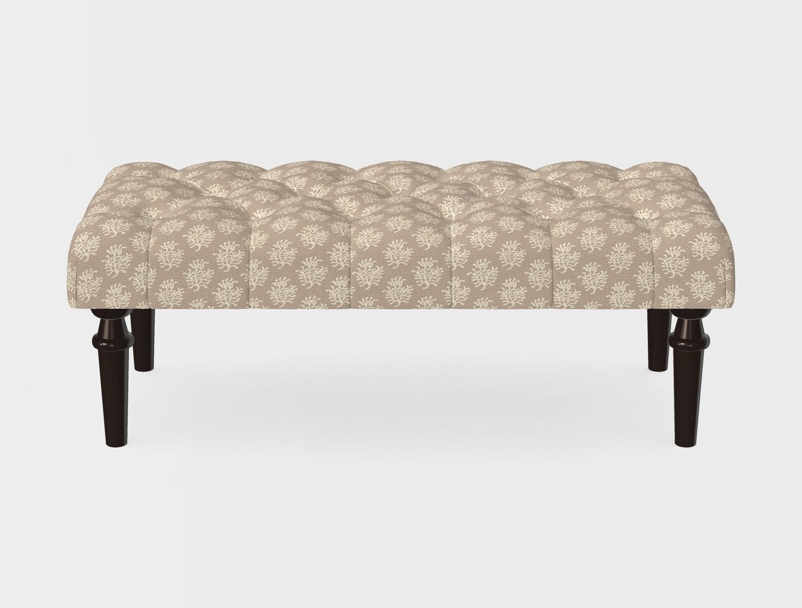 Small Buttoned Footstool