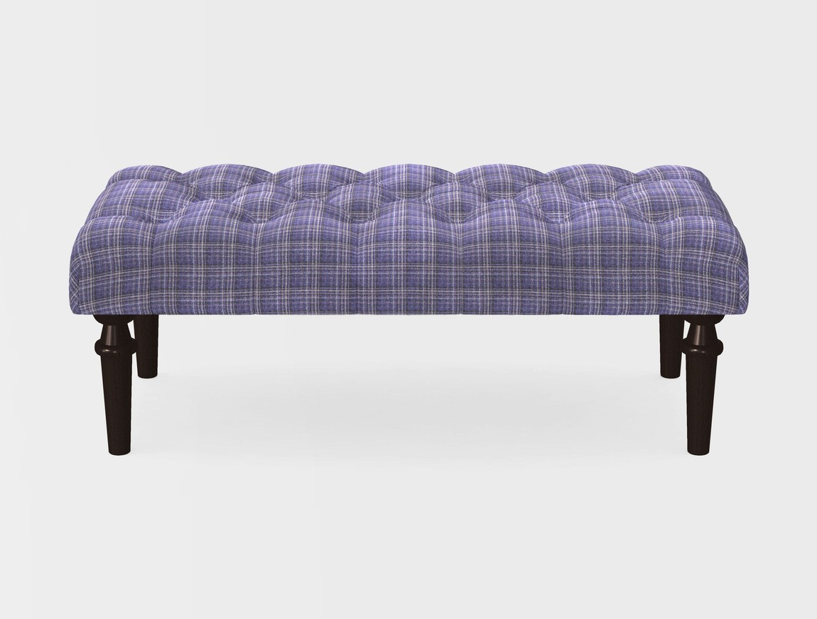 Small Buttoned Footstool