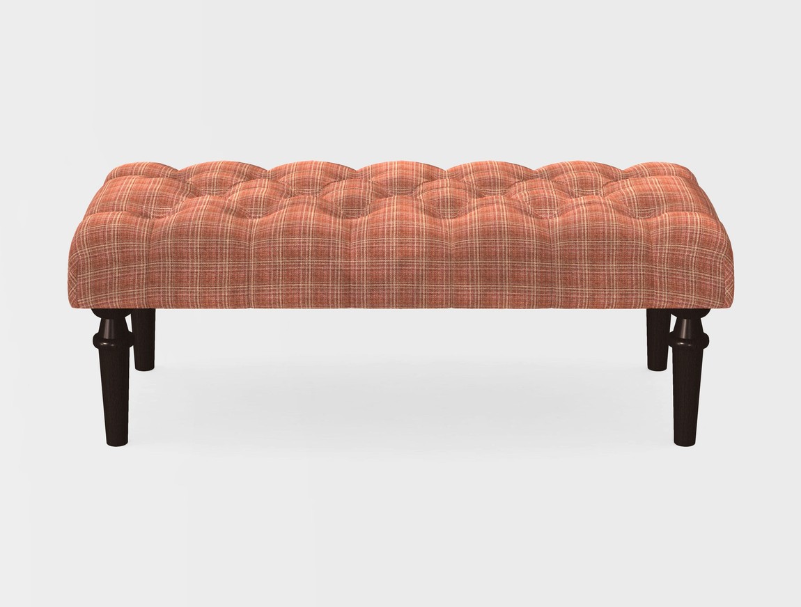 Small Buttoned Footstool