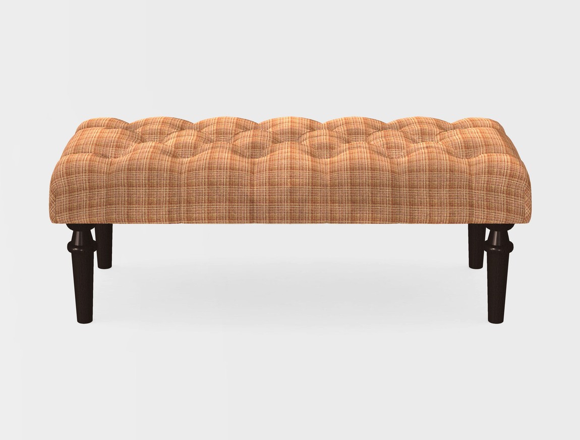 Small Buttoned Footstool