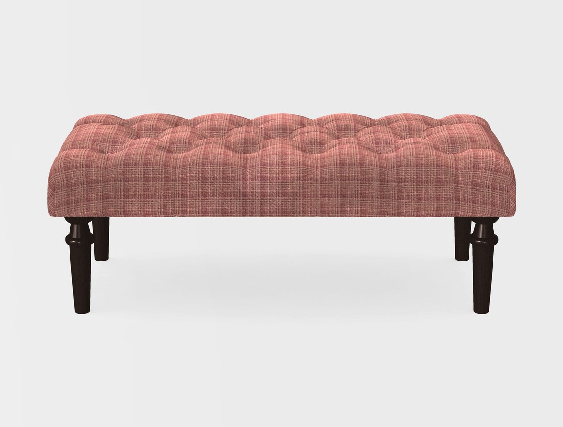 Small Buttoned Footstool