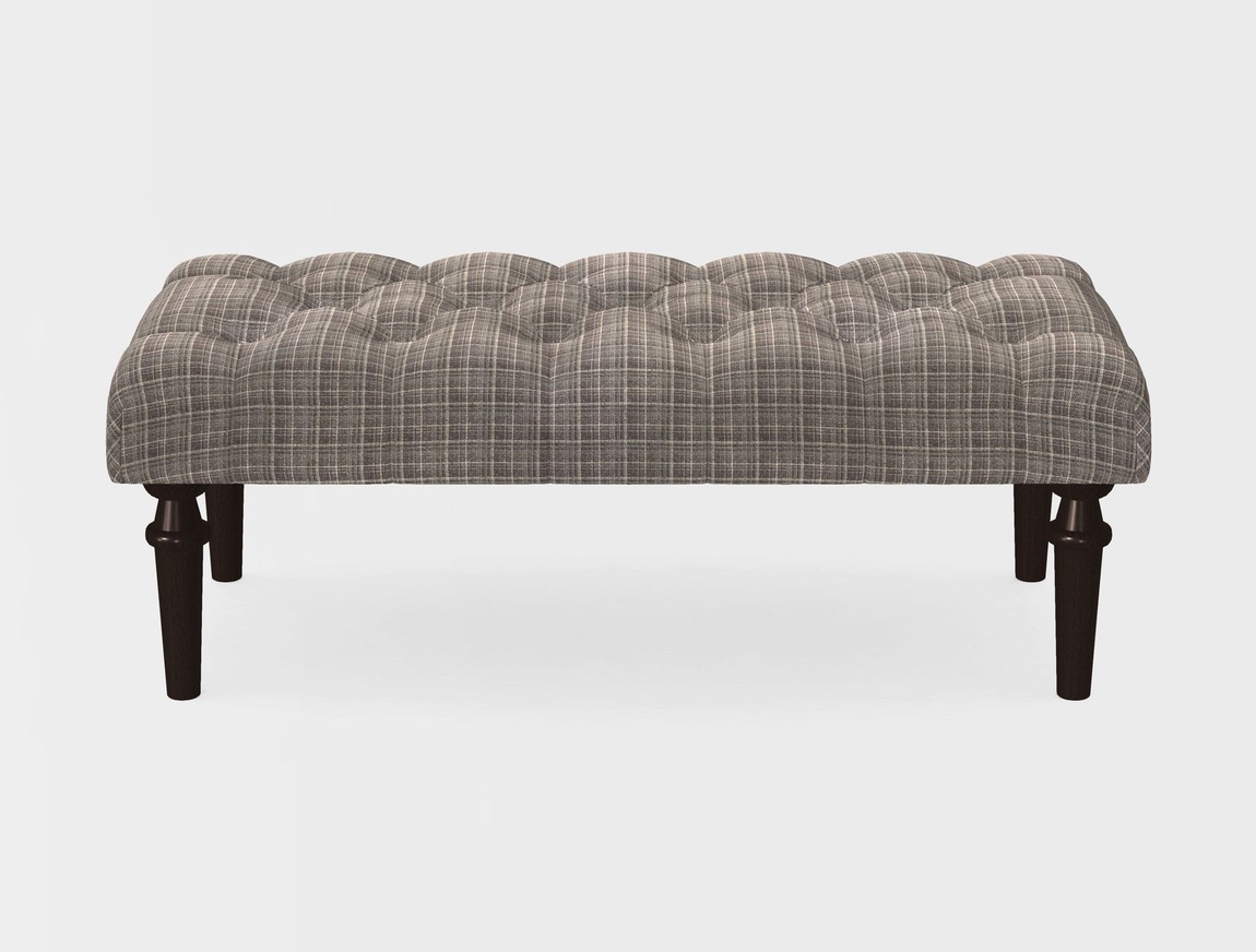 Small Buttoned Footstool