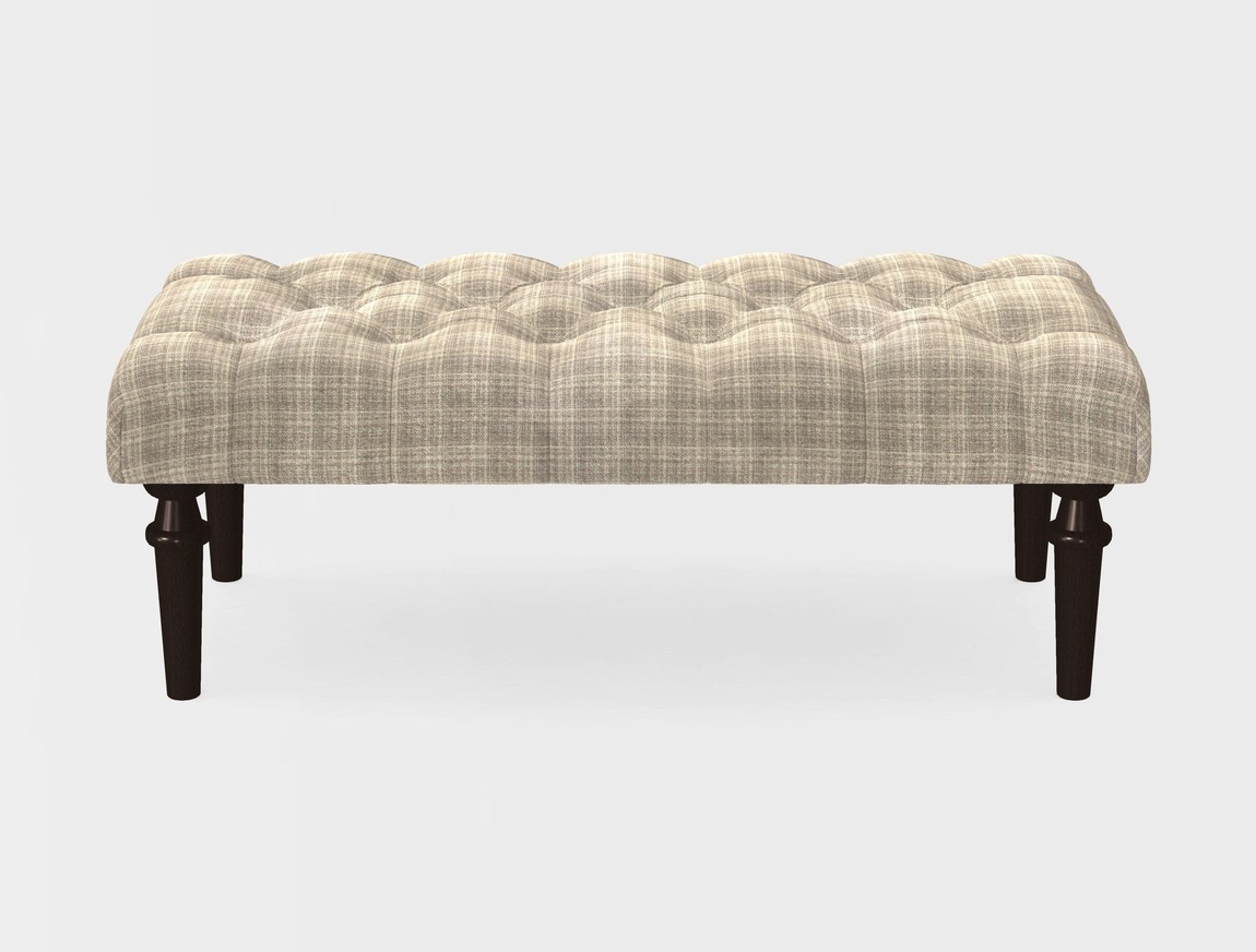 Small Buttoned Footstool