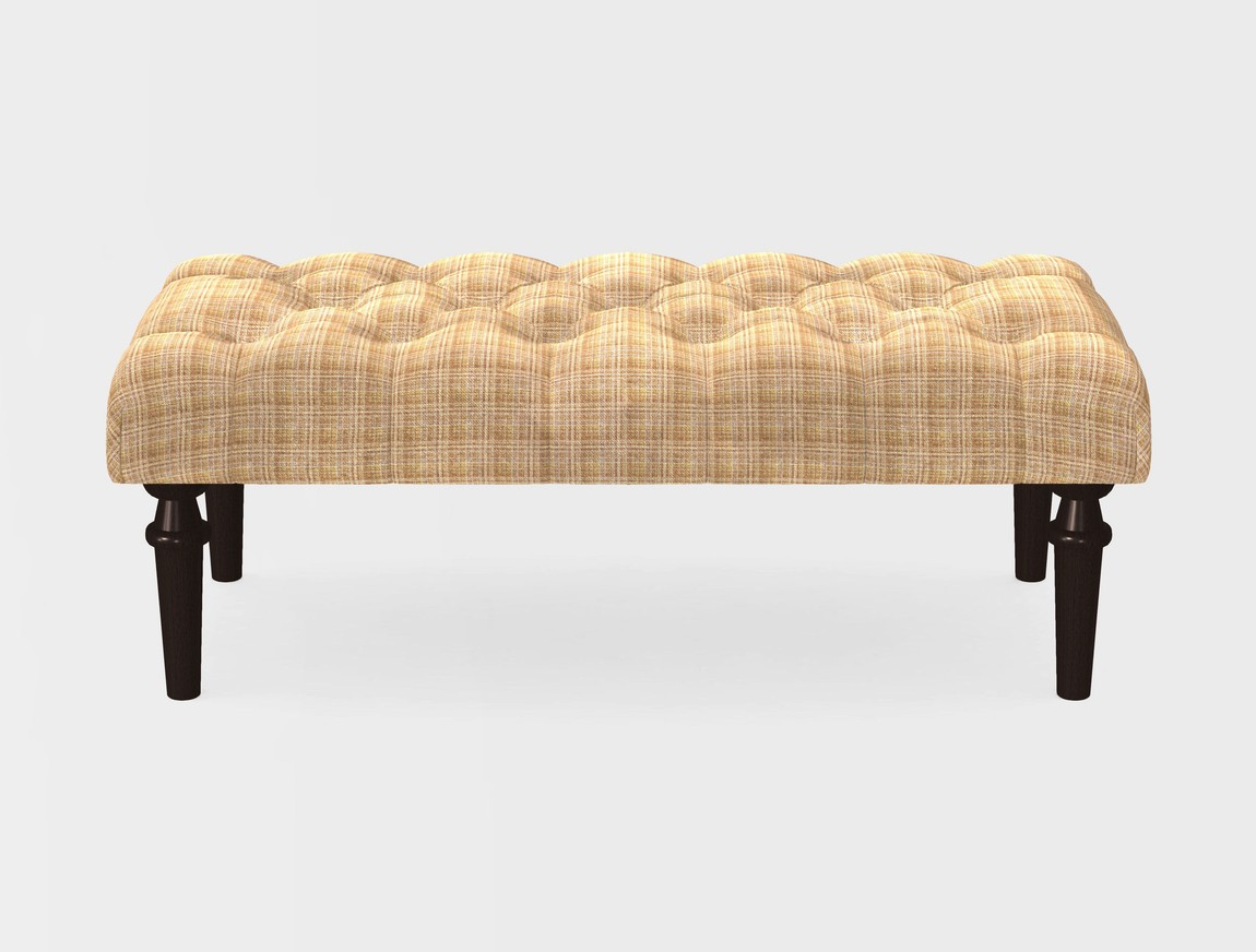 Small Buttoned Footstool