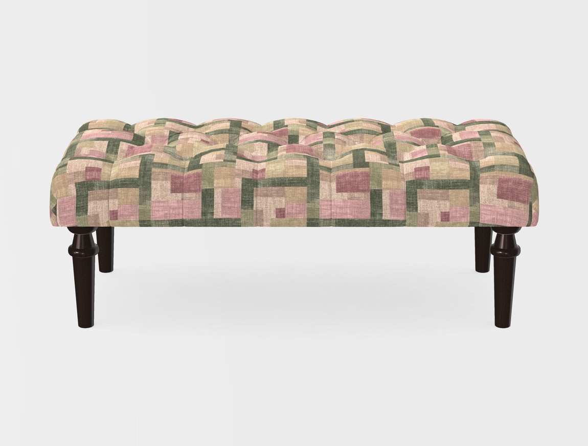 Small Buttoned Footstool