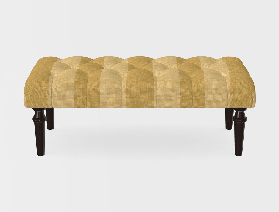 Small Buttoned Footstool