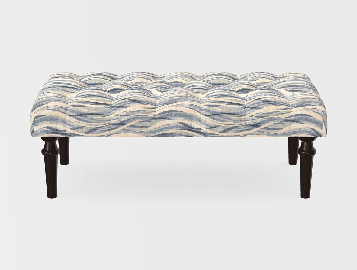 Small Buttoned Footstool