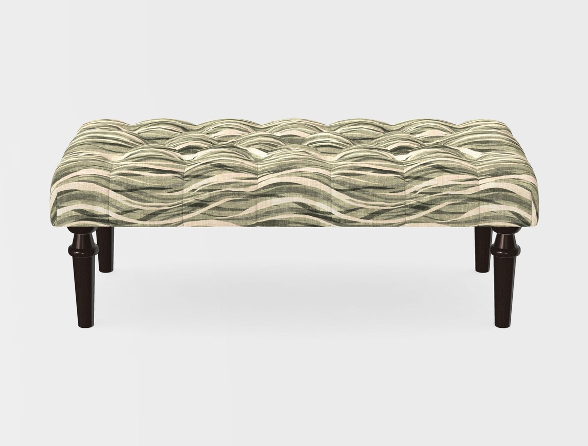 Small Buttoned Footstool