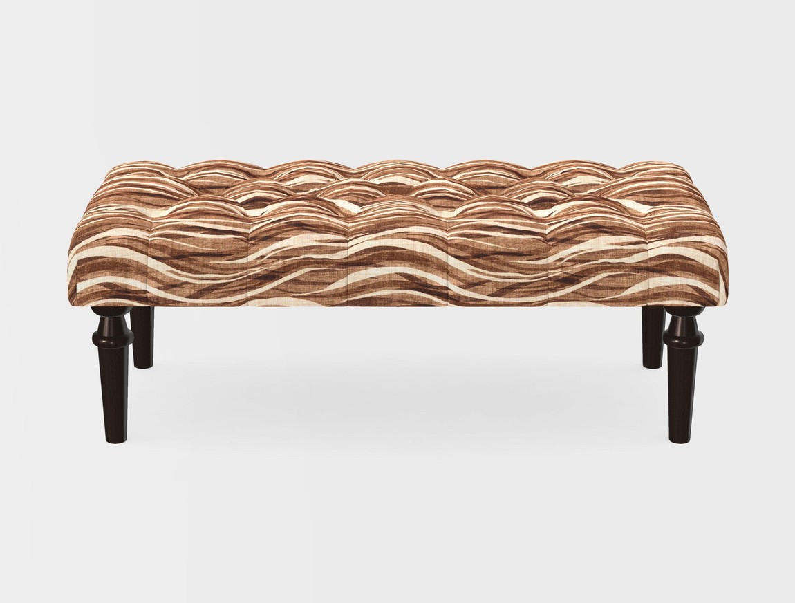 Small Buttoned Footstool