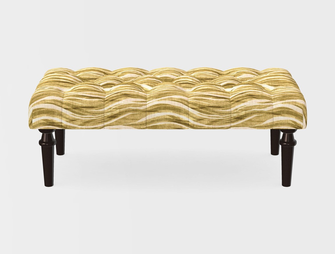 Small Buttoned Footstool