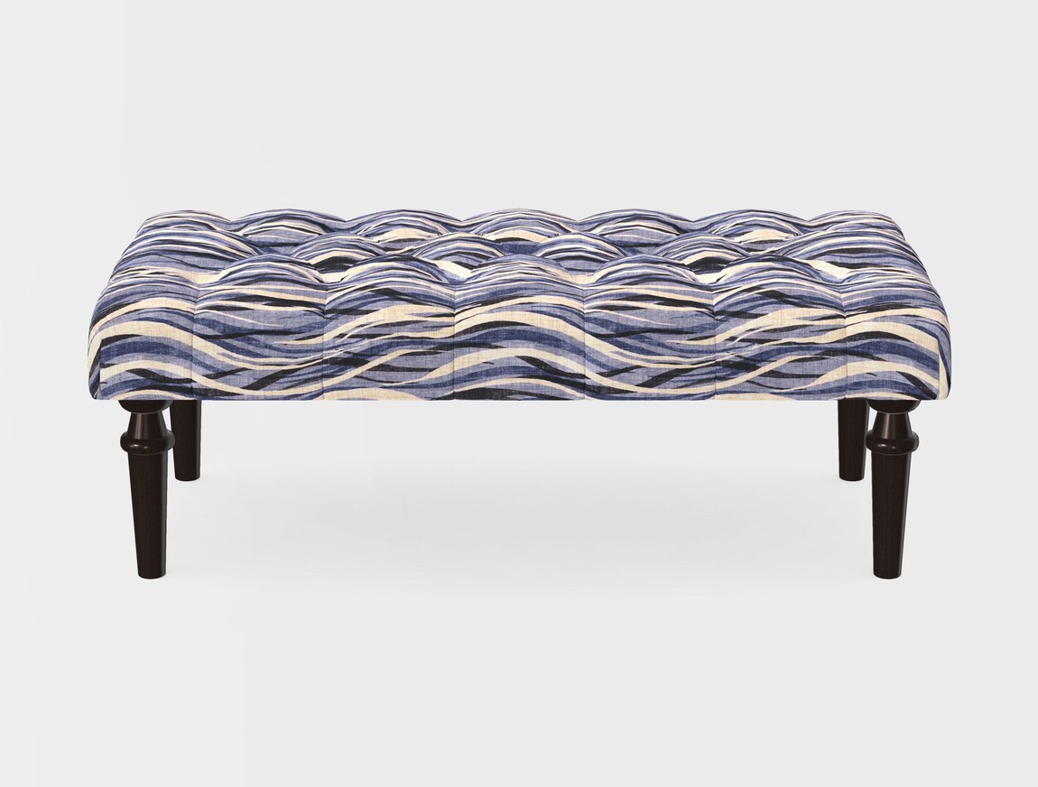 Small Buttoned Footstool