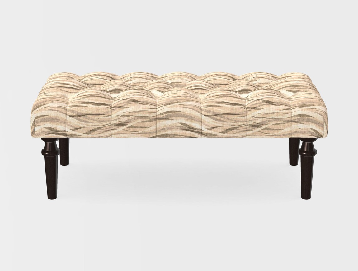 Small Buttoned Footstool