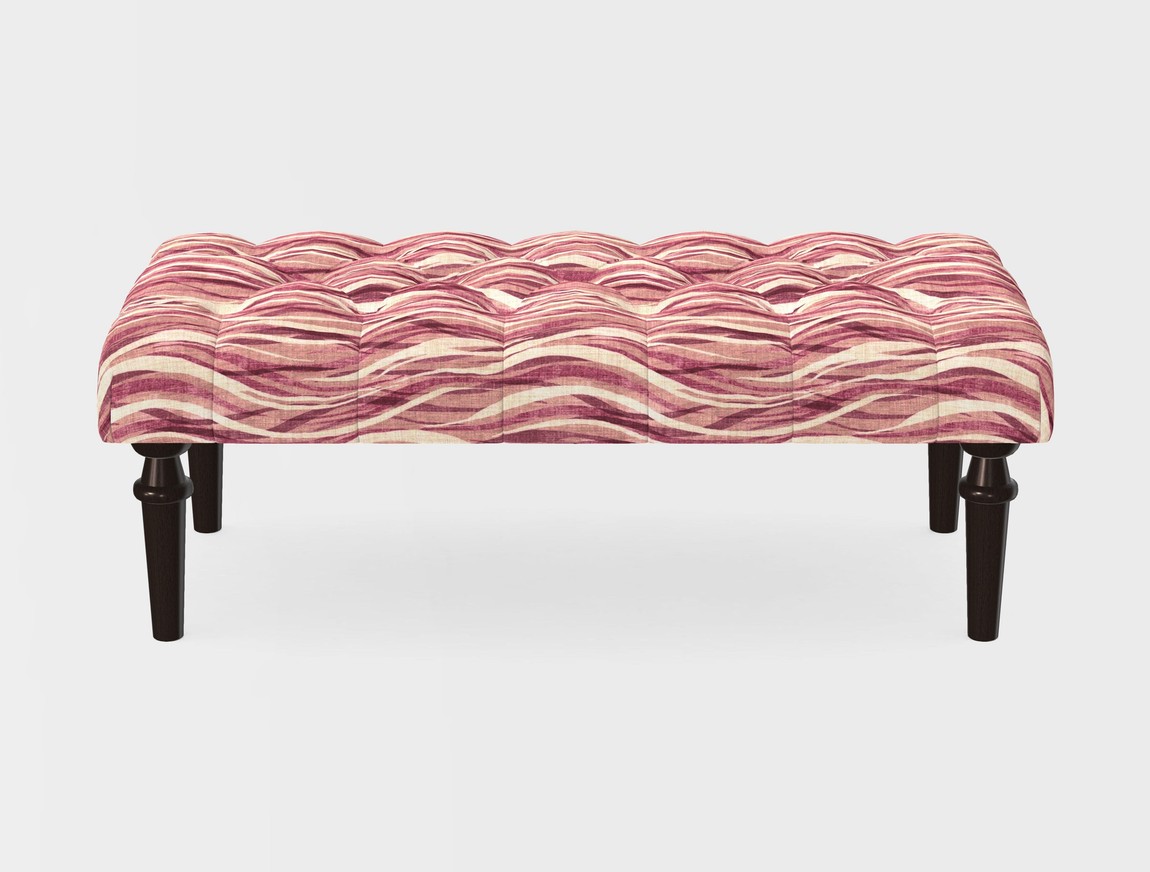 Small Buttoned Footstool