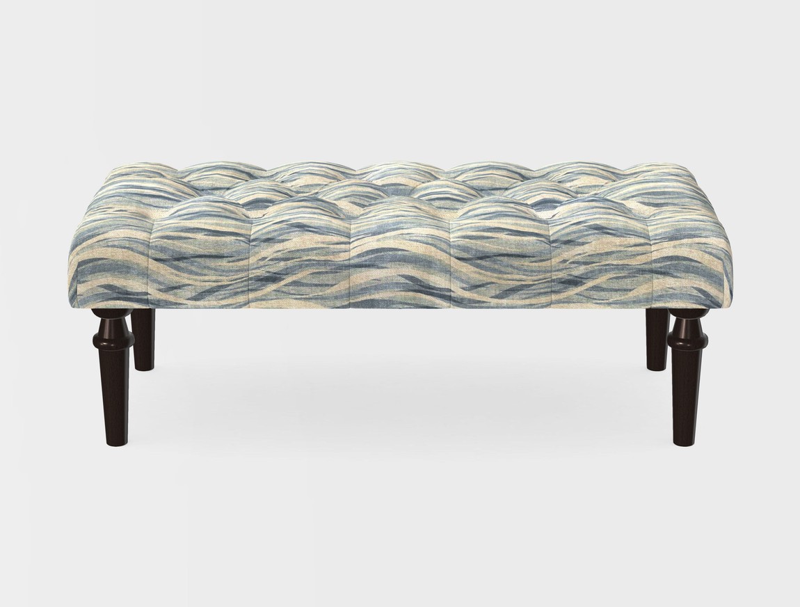 Small Buttoned Footstool