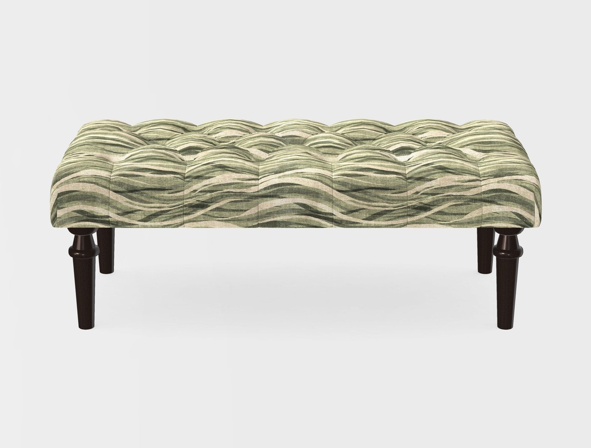 Small Buttoned Footstool