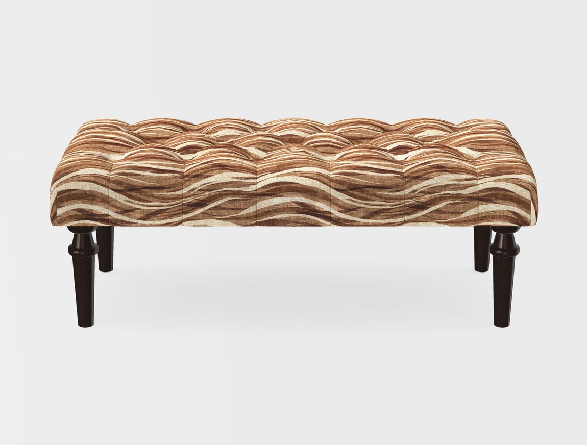 Small Buttoned Footstool