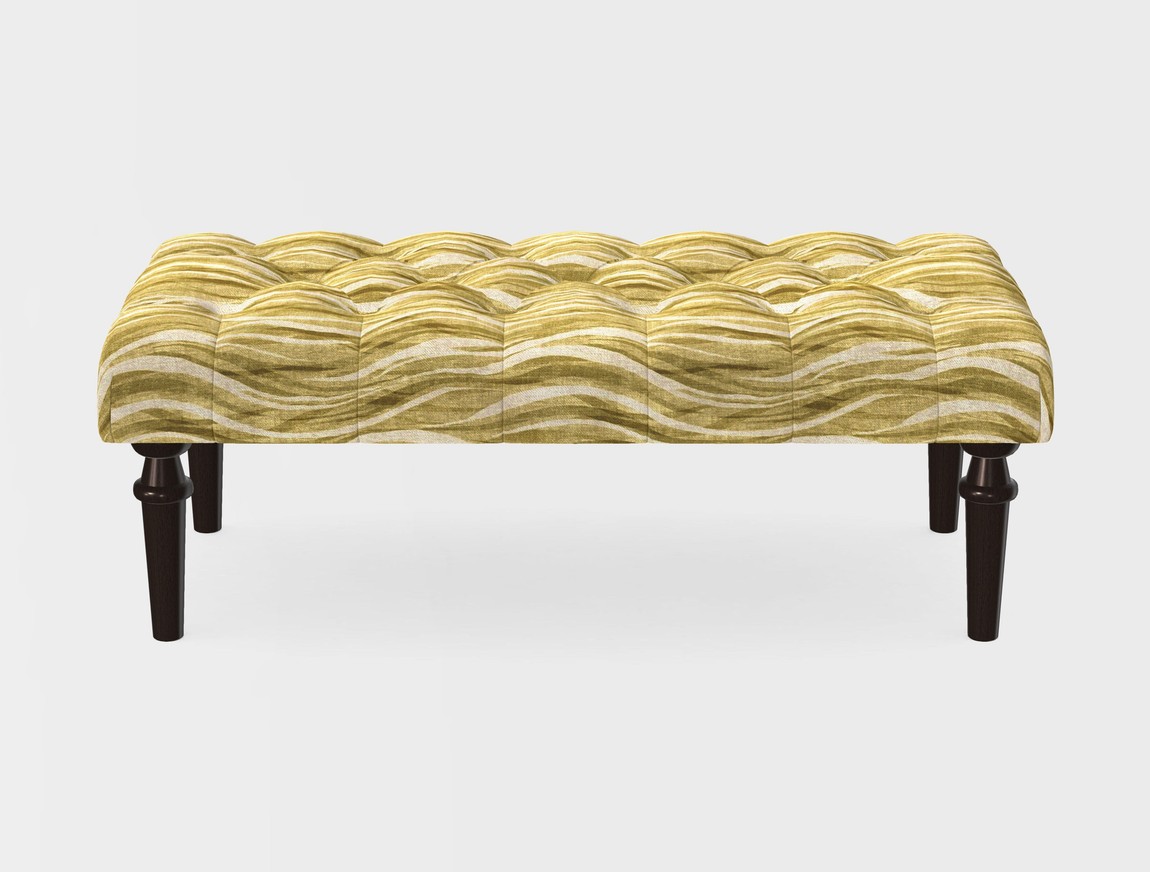 Small Buttoned Footstool