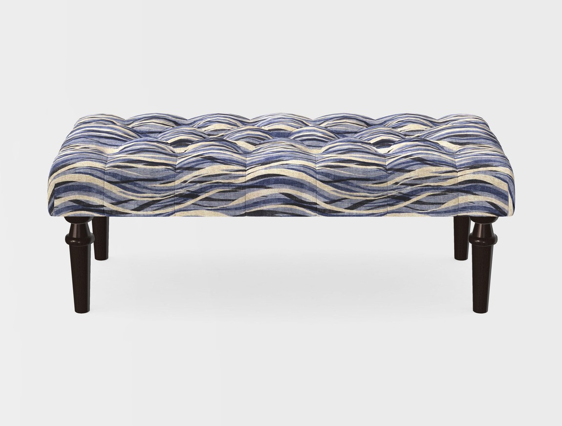 Small Buttoned Footstool